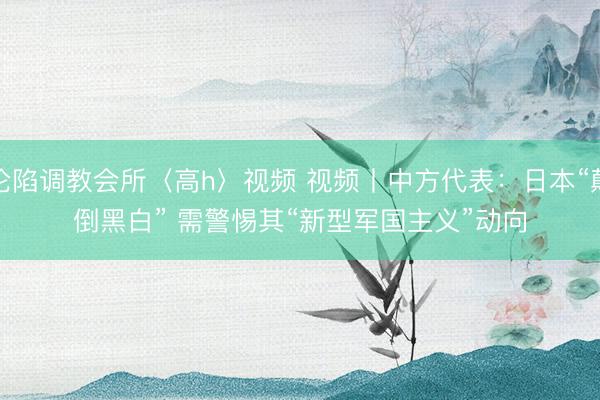沦陷调教会所〈高h〉视频 视频丨中方代表：日本“颠倒黑白” 需警惕其“新型军国主义”动向