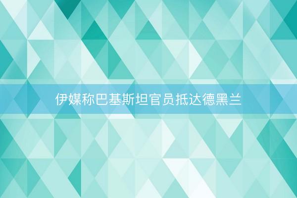 伊媒称巴基斯坦官员抵达德黑兰