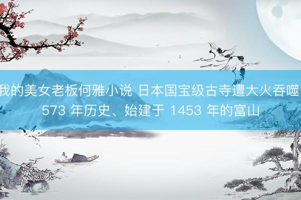 我的美女老板何雅小说 日本国宝级古寺遭大火吞噬！573 年历史、始建于 1453 年的富山